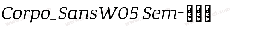 Corpo_SansW05 Sem字体转换
